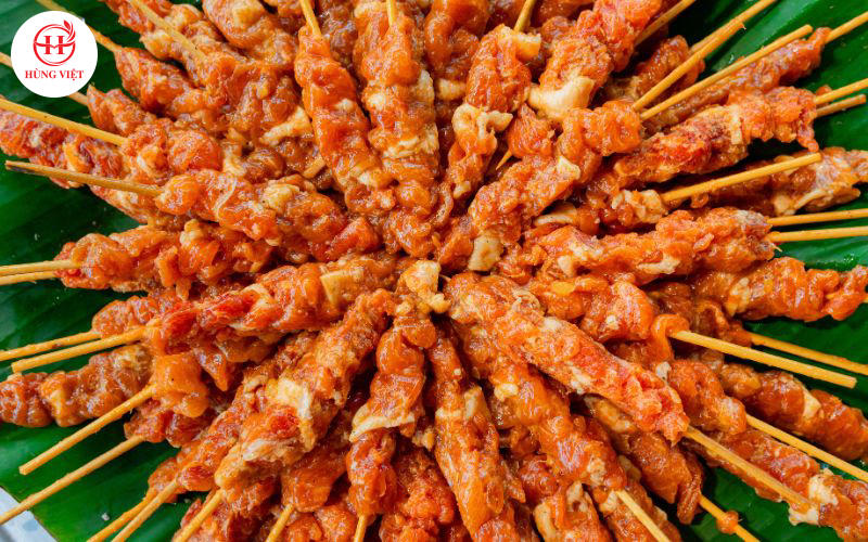 Thịt xiên sống loại ngon 25g