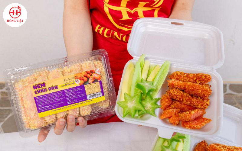 Nem chua rán Hùng Việt có bao nhiêu cái 1 hộp?