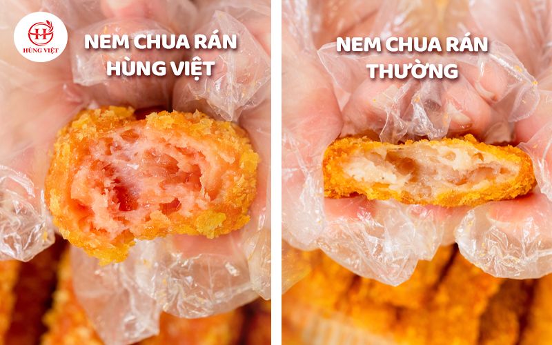 So sánh nem chua rán