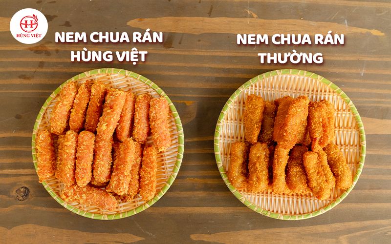 So sánh nem chua rán