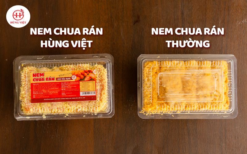 So sánh nem chua rán