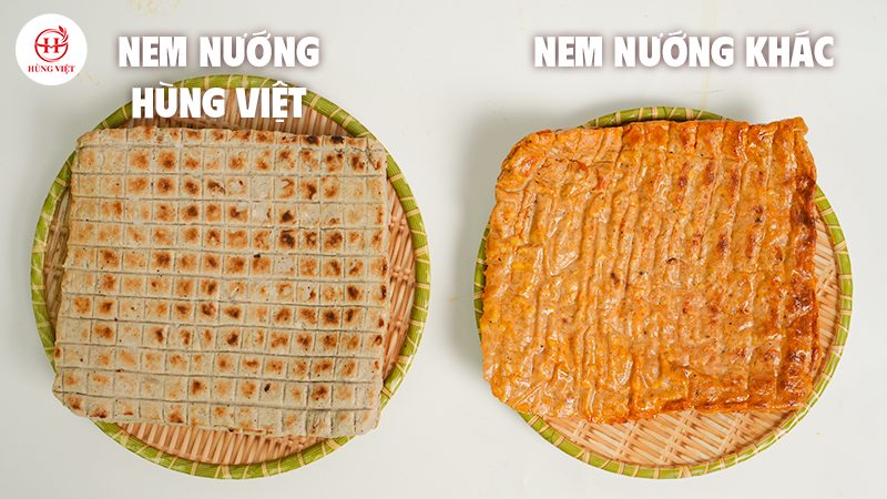So sánh nem nướng Nha Trang Hùng Việt và nem nướng ngoài thị trường