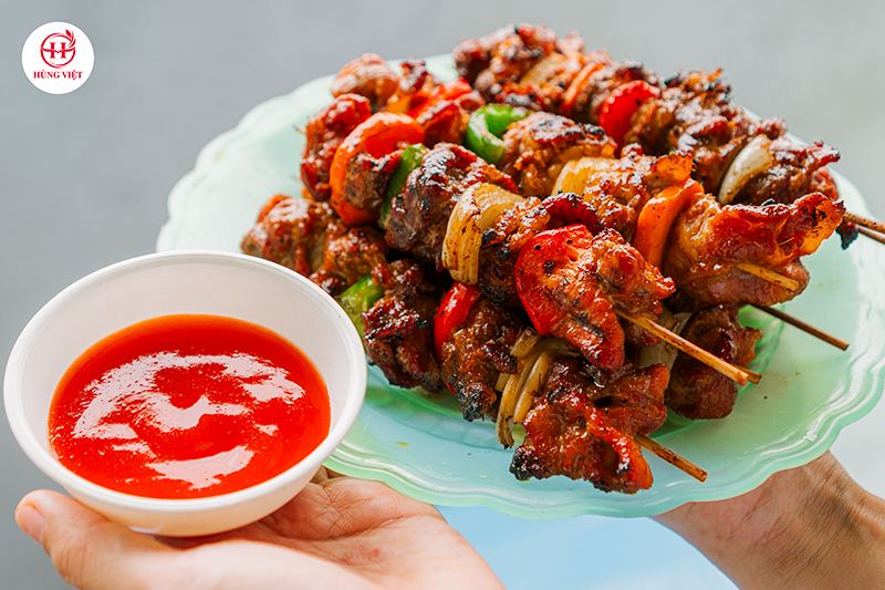 thịt xiên rau củ