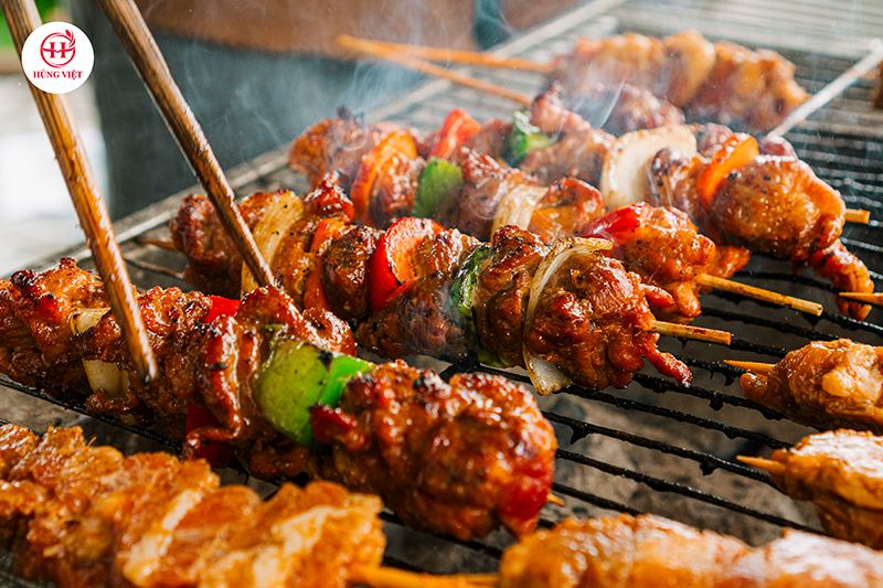 thịt xiên rau củ-