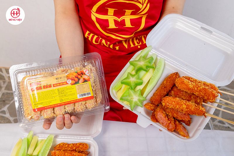 Review 3 loại nem chua rán Hùng Việt