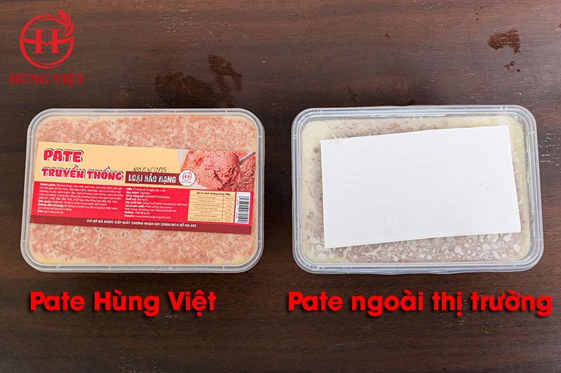 So sánh Pate Hùng Việt và pate trên thị trường