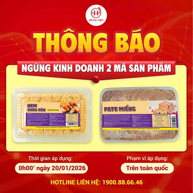 Thông Báo Kinh Doanh 2 Mã Sản Phẩm