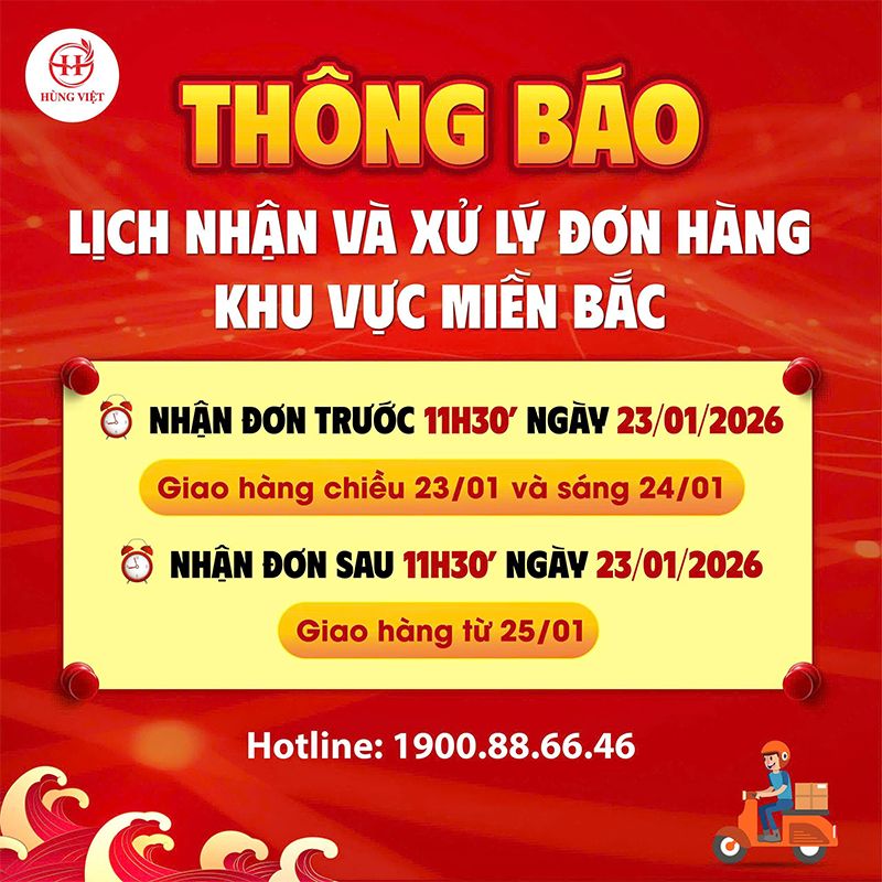 Thông báo: Lịch tiếp nhận và xử lý đơn hàng dịp Gala Dinner 2026 (Khu vực miền Bắc)