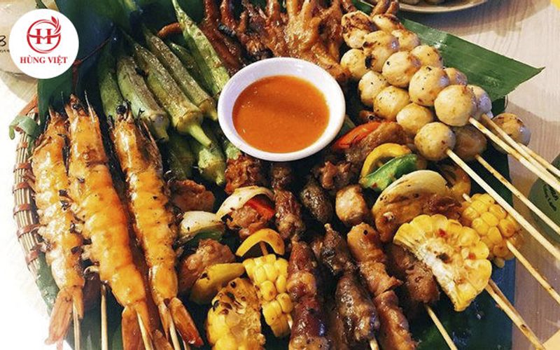 Menu quán xiên que gồm những gì