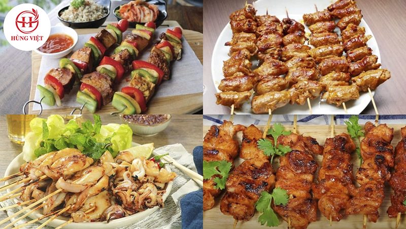 Menu quán xiên que gồm những gì