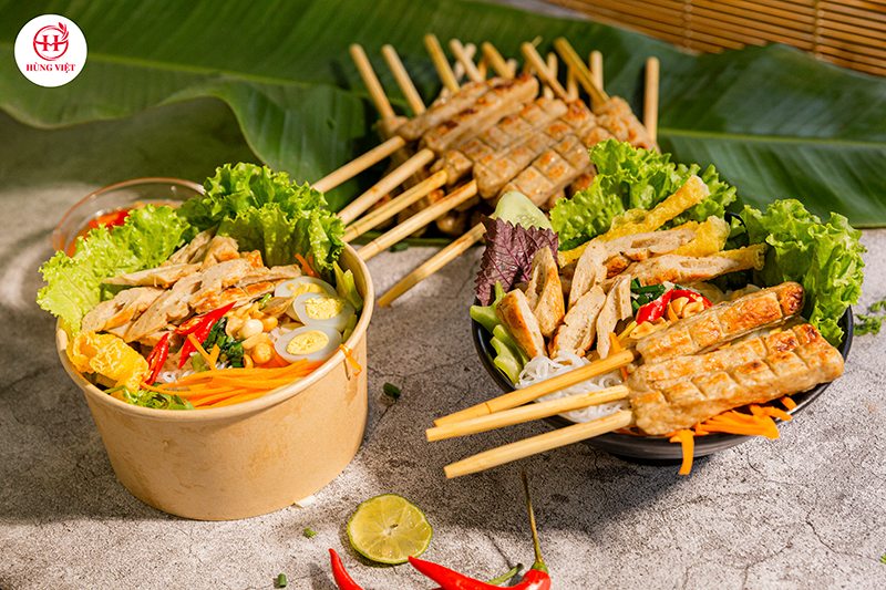 Nâng Tầm Quán Ăn Với Menu Bún Thịt Nướng Nem Lụi Chuẩn Vị Cố Đô
