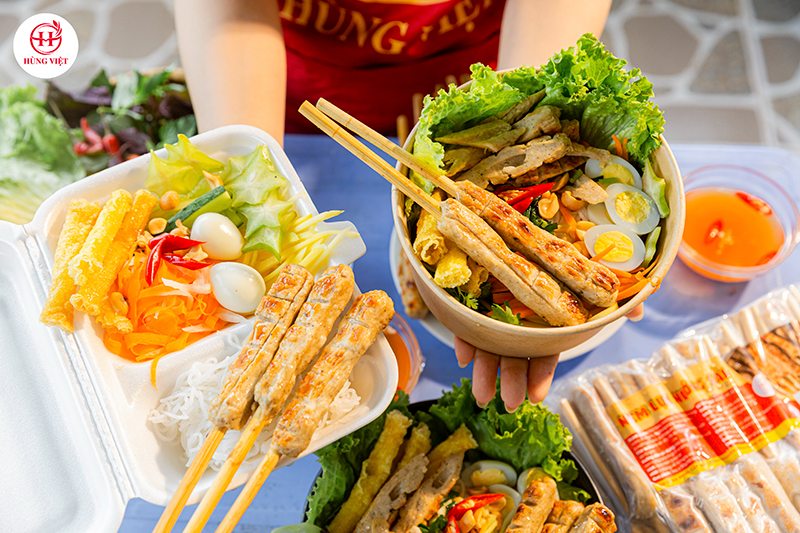 Nâng Tầm Quán Ăn Với Menu Bún Thịt Nướng Nem Lụi Chuẩn Vị Cố Đô