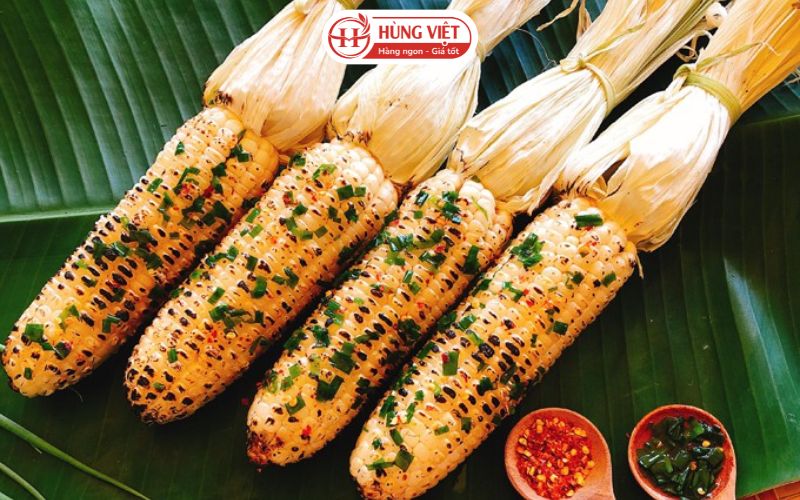 Bắp non nướng bơ hành