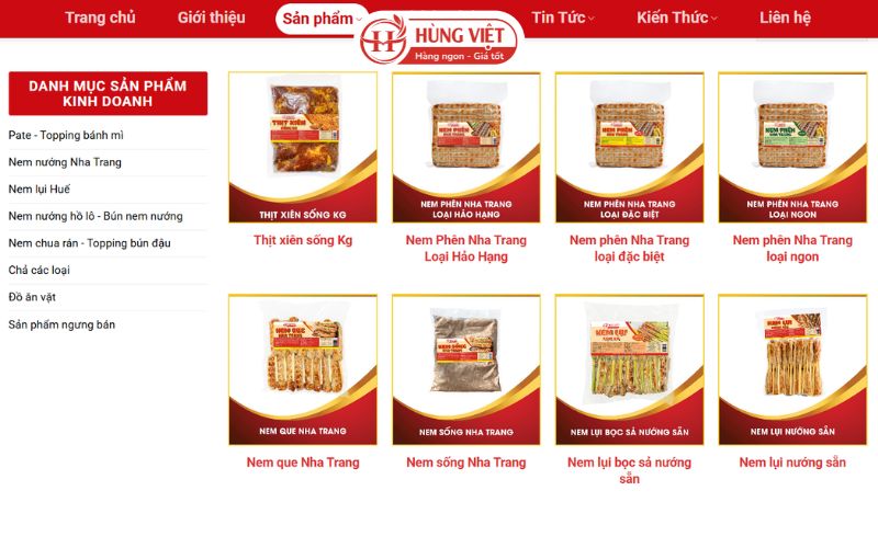 Danh mục sản phẩm đa dạng và chất lượng vượt trội