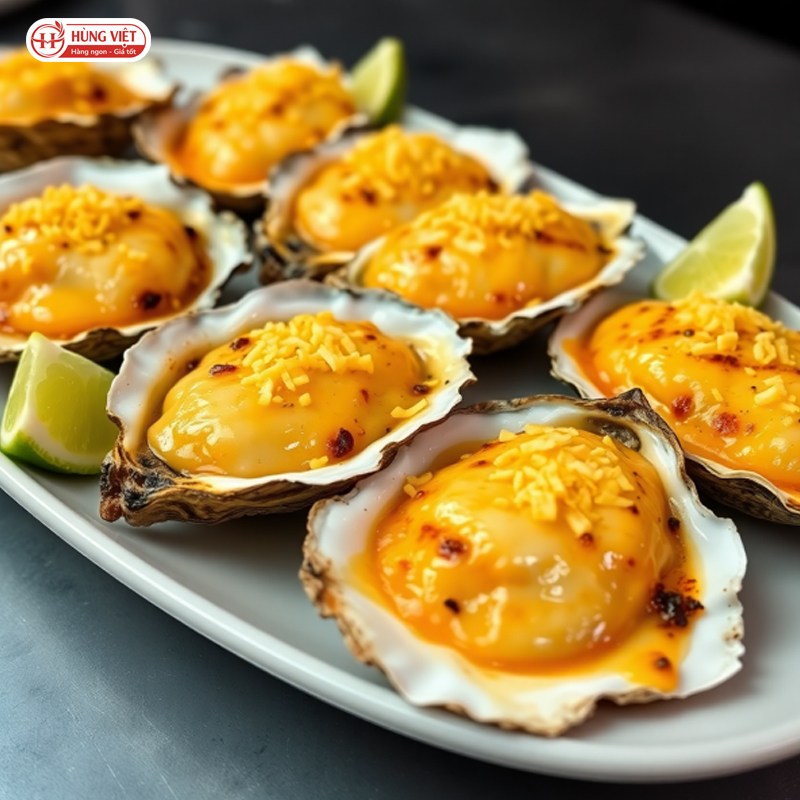 Hàu sốt phô mai kéo sợi