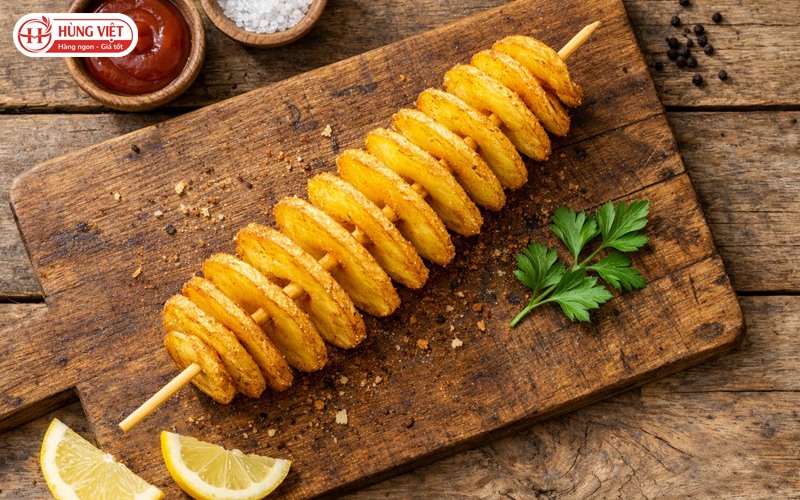 Bí Quyết Làm Khoai Tây Lốc Xoáy Không Bị Gãy