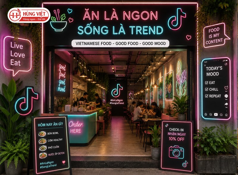 Quán ăn theo concept tikTok