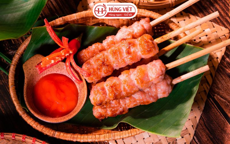 Nem nướng hồ lô nhỏ gọn, tiện lợi, dễ Viral