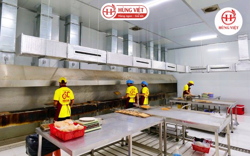 Nhà máy sản xuất quy mô lớn với trang thiết bị hiện đại