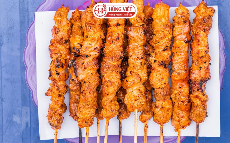 Thịt xiên nướng hương vị thơm nức lòng thực khách
