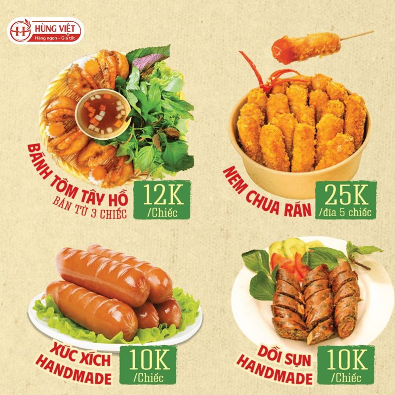 Menu ăn sáng từ đồ ăn vặt