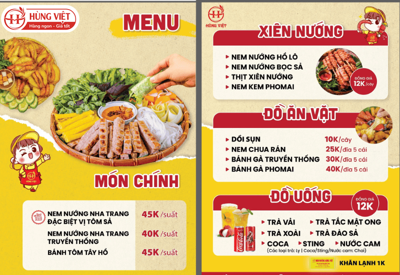 Top 5 Ý Tưởng Menu Quán Ăn Sáng Sáng Tạo – Hút Khách