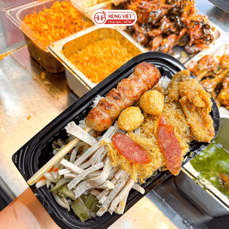 Menu quán ăn sáng với xôi