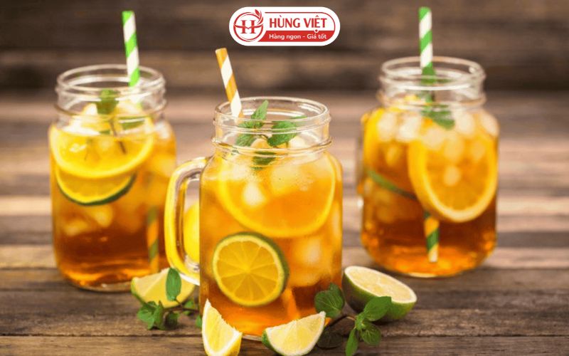 Trà chanh thức uống giải cứu cơn thèm đồ vặt