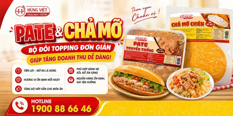 Nguồn sỉ pate truyền thống Hùng Việt