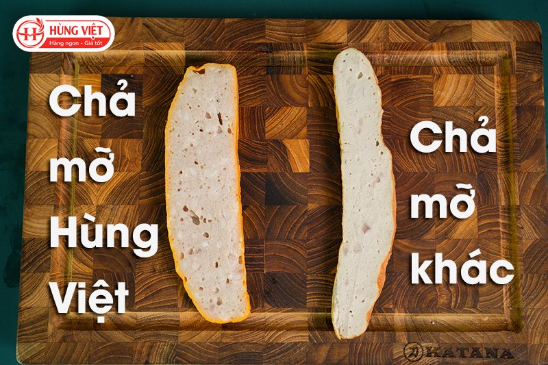 so sánh chả mỡ