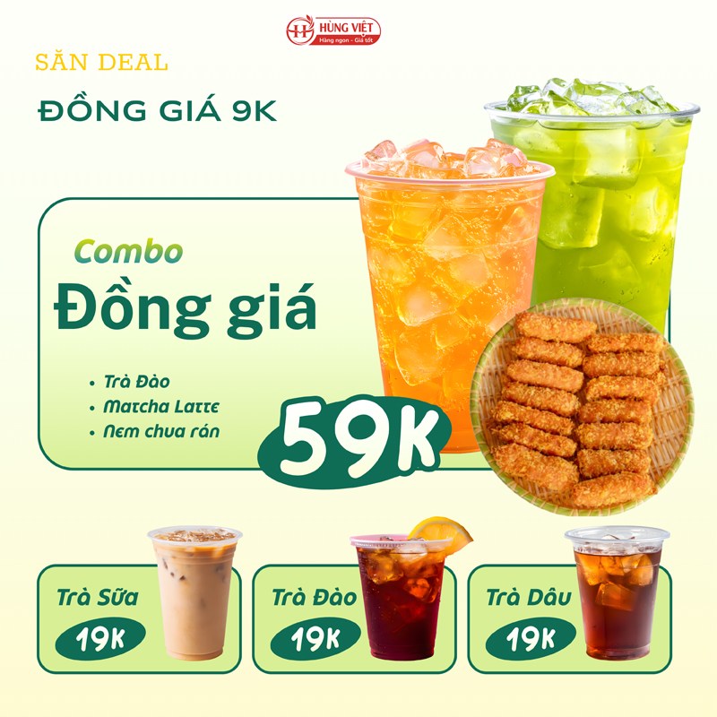 Chương trình đồng giá các loại đồ uống