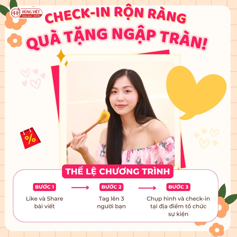 Check-in tặng nhận được rất nhiều sự quan tâm từ phía khách hàng
