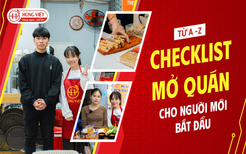Checklist Mở Quán Từ A-Z Cho Người Mới Bắt Đầu