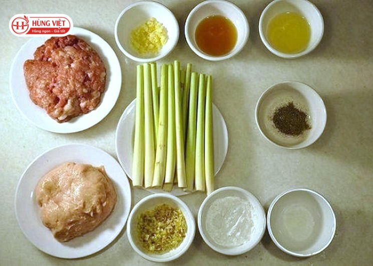cách làm nem lụi bọc sả