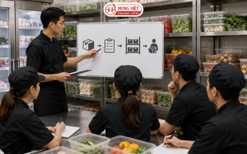 Đào tạo nhân viên về quy trình quản lý kho