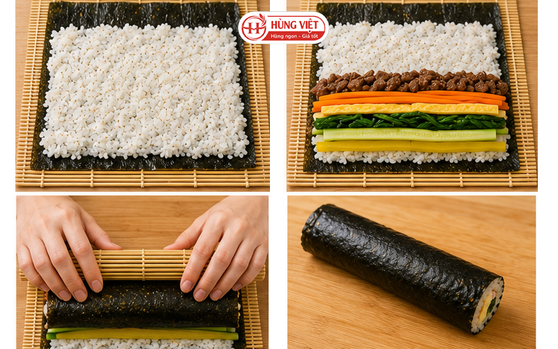 Hướng Dẫn Cách Làm Kimbap Bò Phô Mai Chuẩn Hàn Cho Chủ Quán