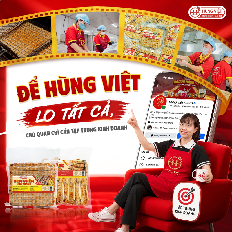 Hùng Việt mang đến giải pháp kinh doanh hiệu quả tốt nhất cho chủ quán ăn