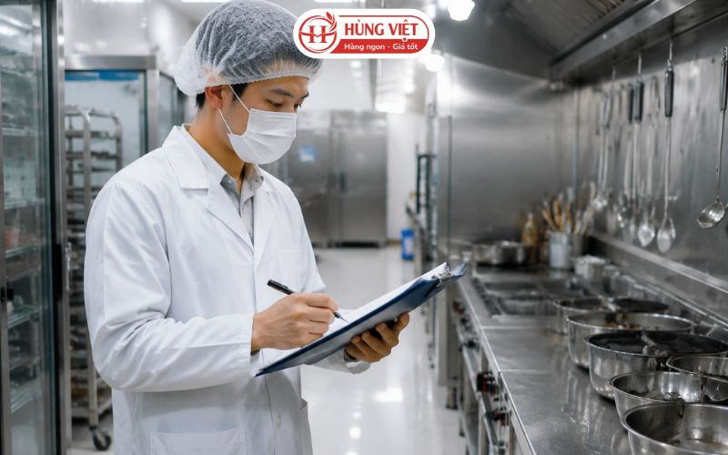 Kiểm tra và ghi chép checklist vệ sinh