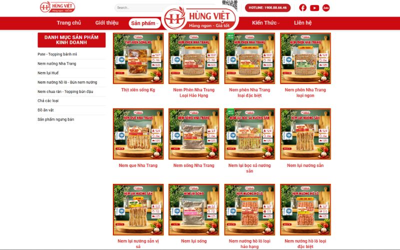 Danh mục thực phẩm đa dạng, dẫn đầu xu hướng